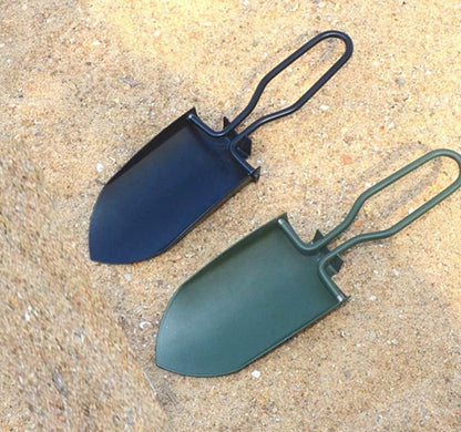 Garden Trowel Mini Outdoor Foldable Hand Shovel (Black-2pcs)