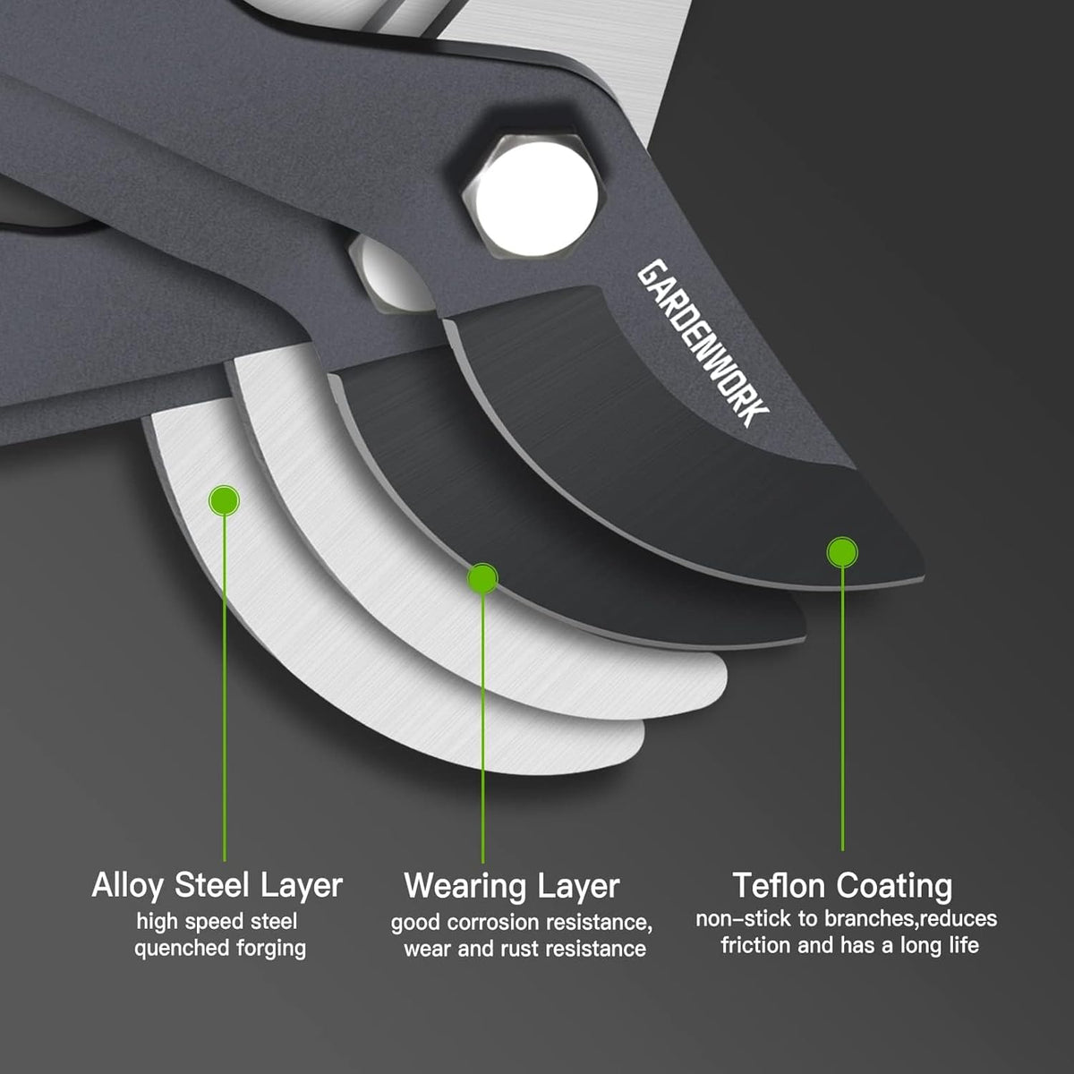 Loppers for Tree Trimmer Heavy Duty with SK5 Carbon Steel Blade