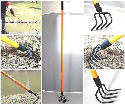 Ashman Garden Cultivator (1Pack)– Sturdy Hand Tiller/Cultivator – Heavy Duty Blade for Digging, Loosening Soil and Weeding – Rubber Grip Handle for a Strong Hold – Rust Resistant