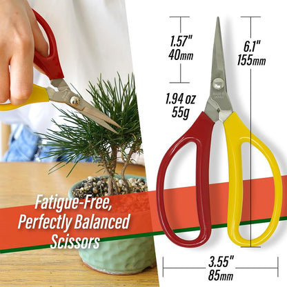 Trimming Scissors 6" - Japanese Garden Plant Herb Buds Flower Shears