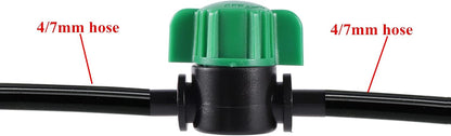 1/4 Barbed Connectors Irrigation Fittings Kits, 128 Pcs