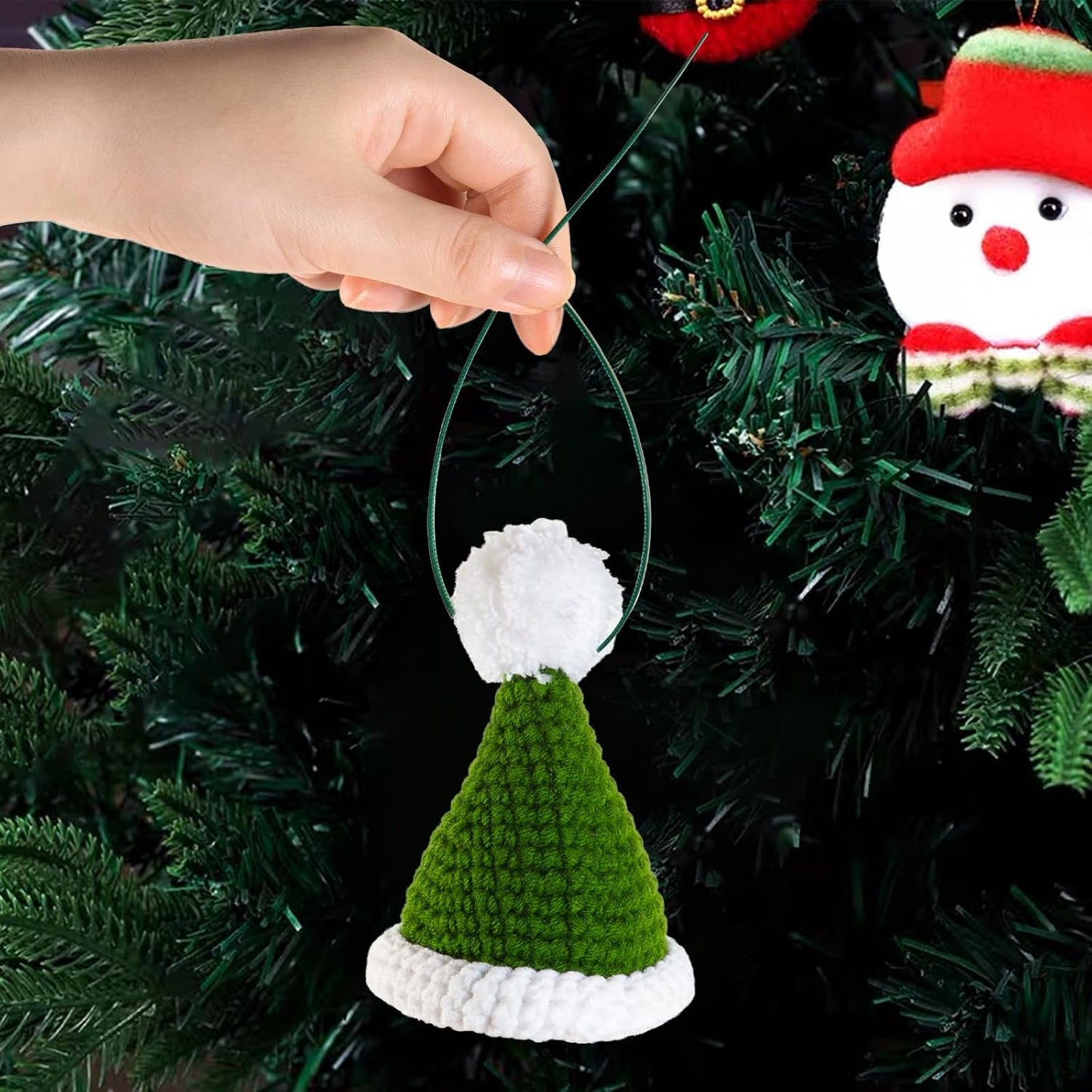 8 inch 3mm Dark Green Nylon Garden Cable Zip Ties Self Locking Cable Ties Twist Ties, Multi-Purpose Cable Tie (200 Pcs) Decoration Tie Wraps for Christmas Tree