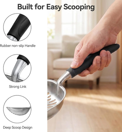 Cat Litter Scoop, Large Long Handle Kitty Metal Scooper