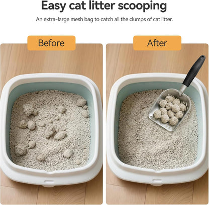 Cat Litter Scoop, Large Long Handle Kitty Metal Scooper