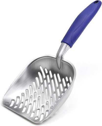Cat Litter Scoop, Large Long Handle Kitty Metal Scooper