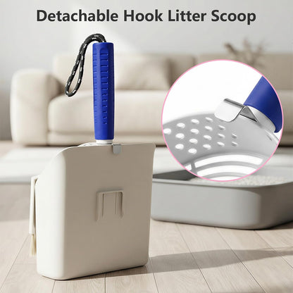 Cat Litter Scoop, Large Long Handle Kitty Metal Scooper