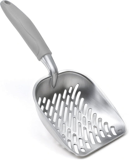 Cat Litter Scoop, Large Long Handle Kitty Metal Scooper