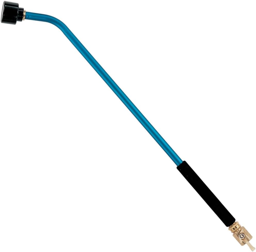 ColorMark Soft Rain Watering Spray Wand – 30” Long, Blue – Lightweight & Durable with 8" Foam Grip and Brass Shut-Off Valve – Ideal for Hanging Baskets, Planters, Gardens, Shrubs & Seedbeds