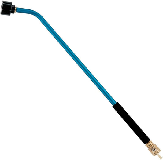 ColorMark Soft Rain Watering Spray Wand – 30” Long, Blue – Lightweight & Durable with 8" Foam Grip and Brass Shut-Off Valve – Ideal for Hanging Baskets, Planters, Gardens, Shrubs & Seedbeds
