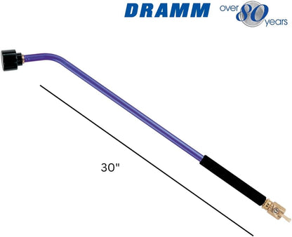 ColorMark Soft Rain Watering Spray Wand – 30” Long, Blue – Lightweight & Durable with 8" Foam Grip and Brass Shut-Off Valve – Ideal for Hanging Baskets, Planters, Gardens, Shrubs & Seedbeds