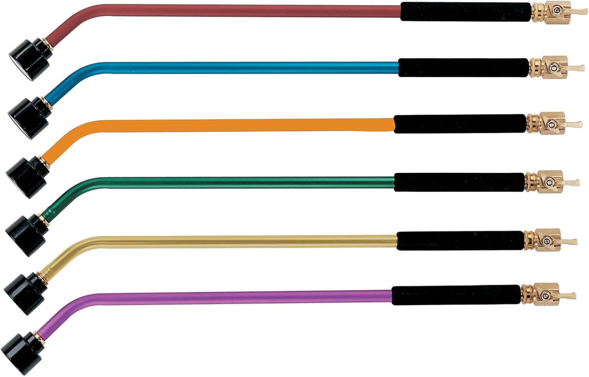 ColorMark Soft Rain Watering Spray Wand – 30” Long, Blue – Lightweight & Durable with 8" Foam Grip and Brass Shut-Off Valve – Ideal for Hanging Baskets, Planters, Gardens, Shrubs & Seedbeds