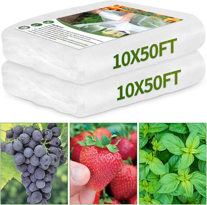 Garden Netting 10x33FT 2 Pack Ultra Fine Mesh, Insect Barrier Bird Netting for Garden Protection, Insect Bug Netting Garden Net for Protecting Plants Vegetables Flowers Fruits