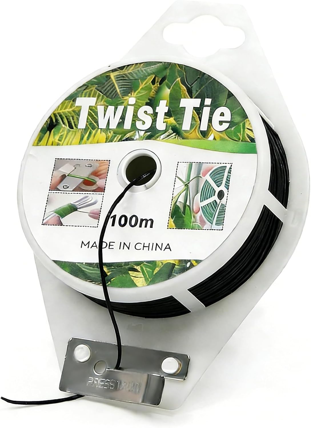 328ft(100m) Garden Plant Twist Ties with Cutter