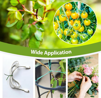 328ft(100m) Garden Plant Twist Ties with Cutter