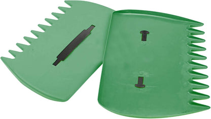 2-Pack Leaf Scoops, Large Leaf Grabber Claws with Ergonomic Handles, Durable Hand Rake Garden Tool for Easy Leaf Pickup, Grass Clippings and Lawn Debris
