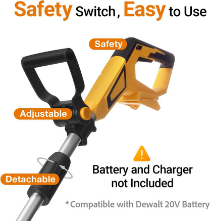 Brushless Cordless Tiller Cultivator Compatible with Dewalt 20V Max Battery