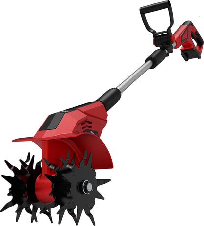 Brushless Cordless Tiller Cultivator Compatible with Dewalt 20V Max Battery