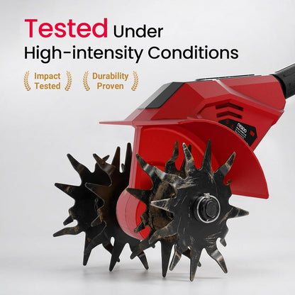 Brushless Cordless Tiller Cultivator Compatible with Dewalt 20V Max Battery