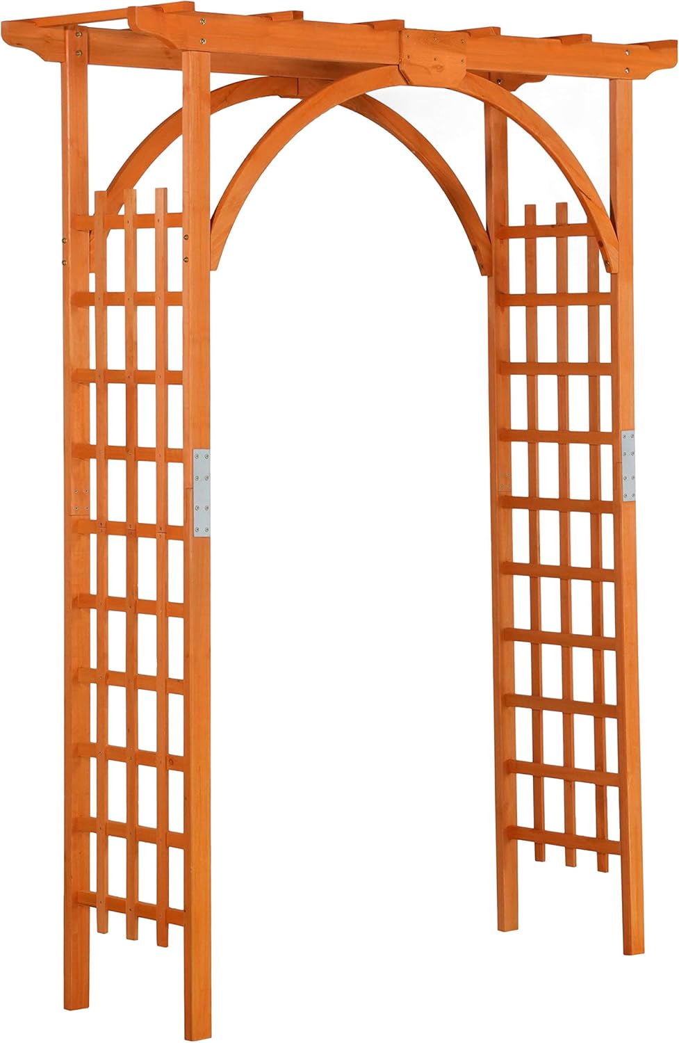 85in Wooden Garden Arch Arbor Trellis for Backyard Patio Outdoor