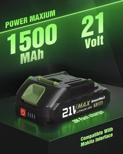 21V Mini Cordless Hedge Trimmer with Battery, Charger and 4.5"/8.5" Blades