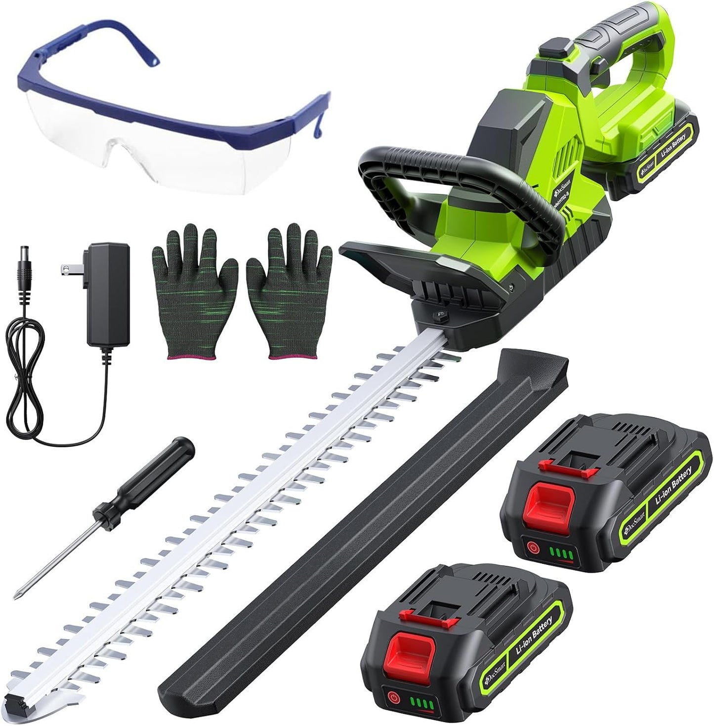 Hedge Trimmers Cordless with Battery, 3000RPM Brushless Motor