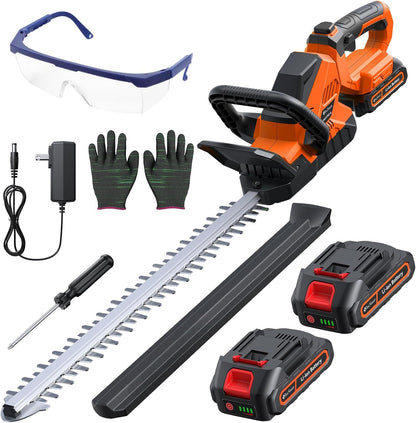 Hedge Trimmers Cordless with Battery, 3000RPM Brushless Motor