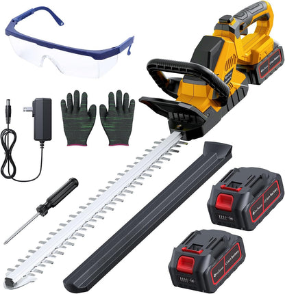 Hedge Trimmers Cordless with Battery, 3000RPM Brushless Motor