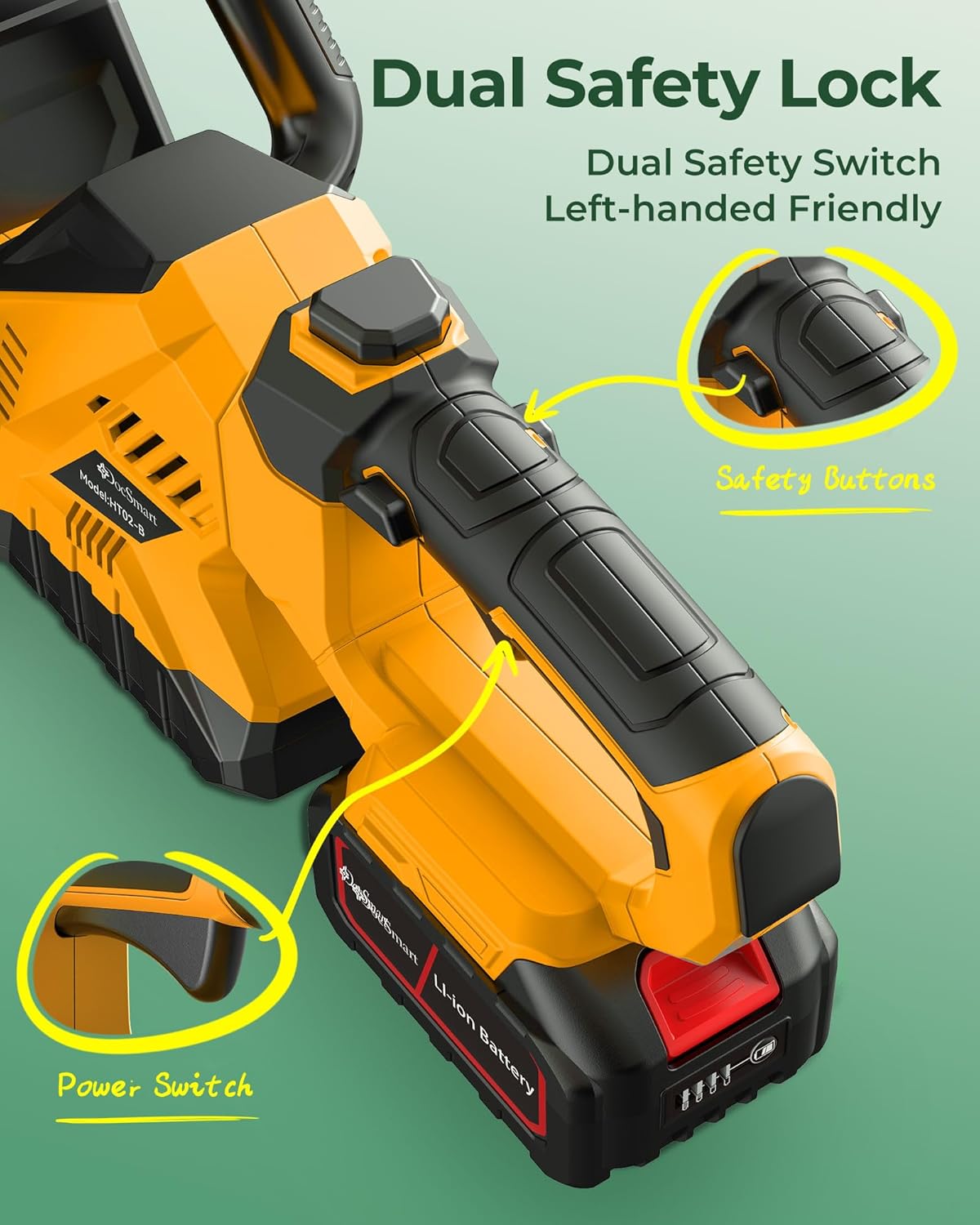Hedge Trimmers Cordless with Battery, 3000RPM Brushless Motor
