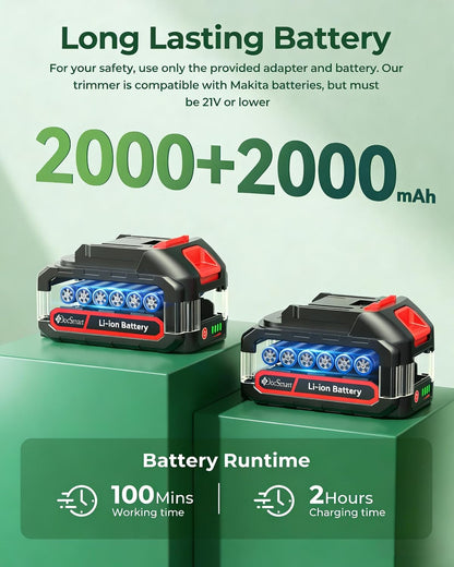 Hedge Trimmers Cordless with Battery, 3000RPM Brushless Motor