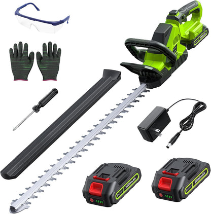 Hedge Trimmers Cordless with Battery, 3000RPM Brushless Motor