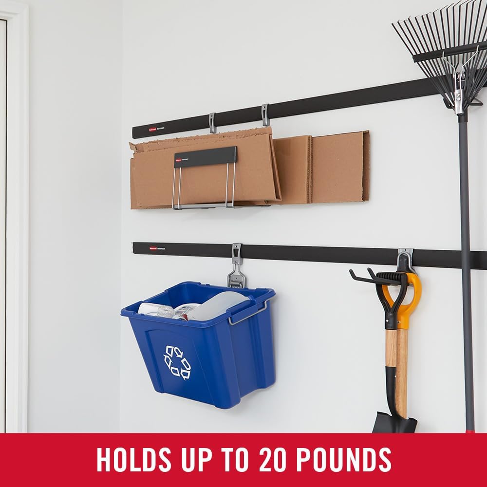 FastTrack Utility Hook Garage Wall/Tool Hanger Wall Mount and Heavy Duty Tool Hanger for Home/Garage/Wall/Shed Organization