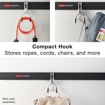 FastTrack Utility Hook Garage Wall/Tool Hanger Wall Mount and Heavy Duty Tool Hanger for Home/Garage/Wall/Shed Organization