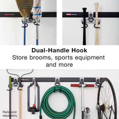 FastTrack Utility Hook Garage Wall/Tool Hanger Wall Mount and Heavy Duty Tool Hanger for Home/Garage/Wall/Shed Organization