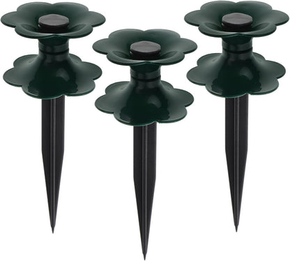 3pcs Garden Hose Guide Spikes Heavy Duty Zinc Coated Rustproof Stakes Sturdy Tops Plant Keeps Garden Hose Beds