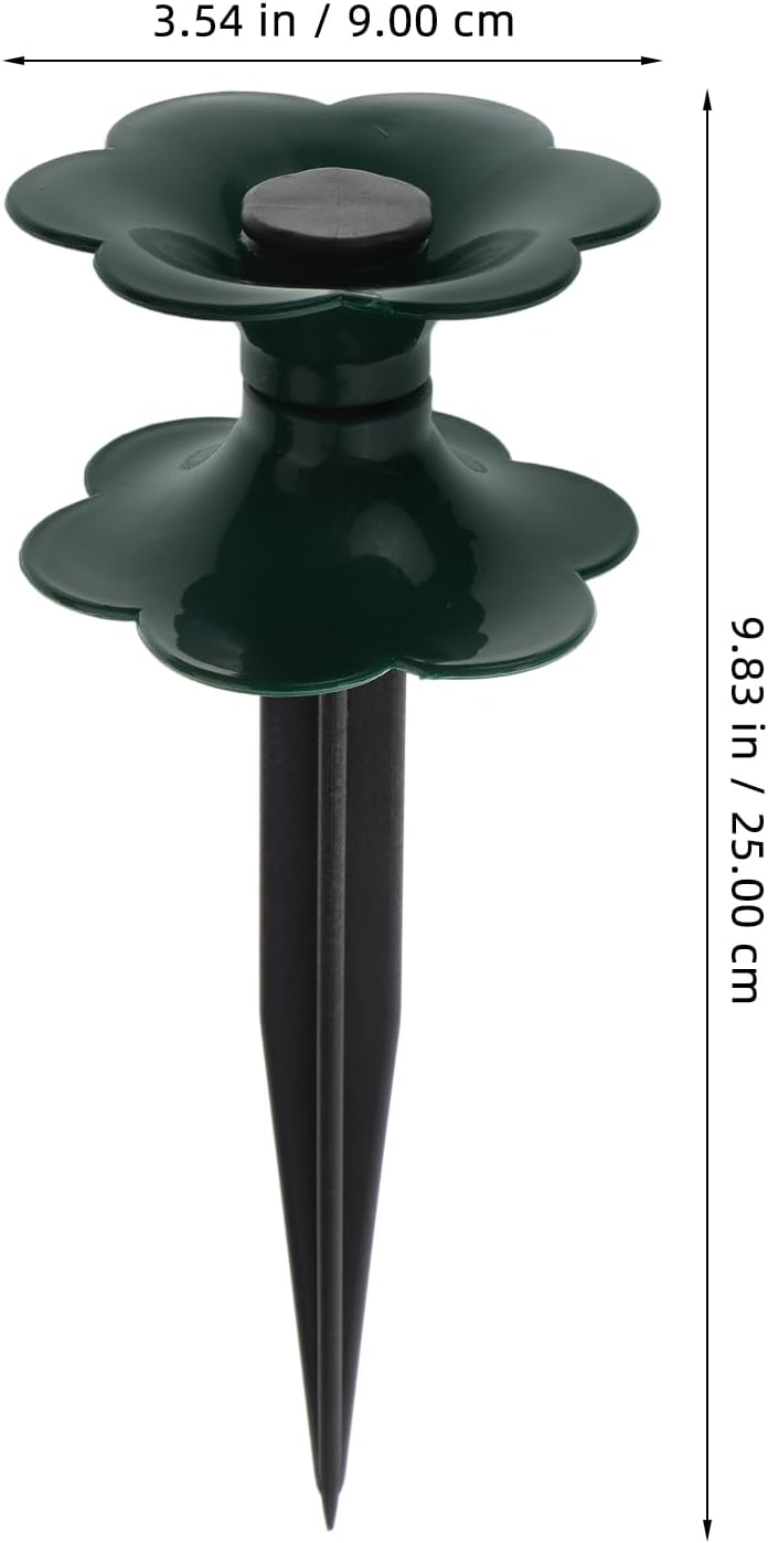 3pcs Garden Hose Guide Spikes Heavy Duty Zinc Coated Rustproof Stakes Sturdy Tops Plant Keeps Garden Hose Beds