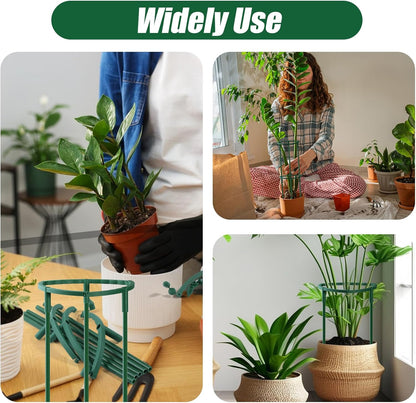 12 Pack Plant Support Stakes Sets - Versatile Plant Cages, Stackable 3 Tier Garden Flower Support，Plant Stakes for Indoor Outdoor Plants Tomato, Peony, Monstera, Hydrangea, Climbing Plants