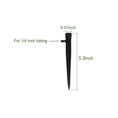 60pcs Drip Irrigation Emitters Irrigation Drippers Adjustbale Drip Emitters