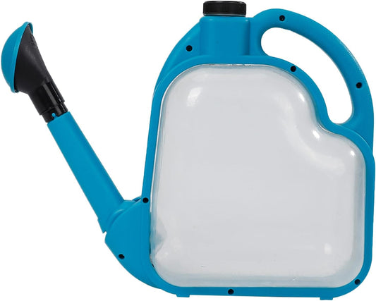 1 Gal Blue Clear Plastic Foldable Watering Can