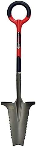 Radius Dig Carbon Steel 10 in. W x 45 in. L Shovel Poly