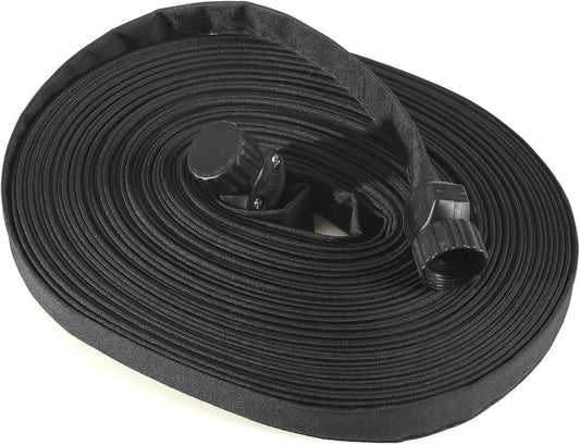 75 Foot Flat Weeper Soaker Hose - Drip Irrigation - Double Layer Design - Saves 70% Water - Consistent Drip Entire Length of Hose - Includes 3 Pressure Reducing Discs (1)