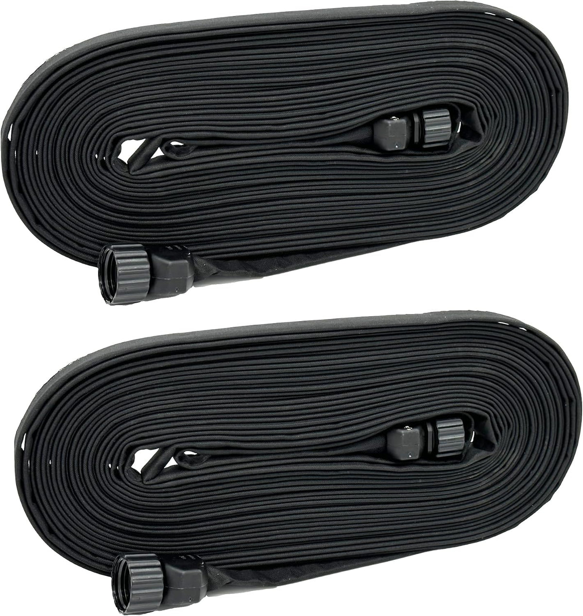 75 Foot Flat Weeper Soaker Hose - Drip Irrigation - Double Layer Design - Saves 70% Water - Consistent Drip Entire Length of Hose - Includes 3 Pressure Reducing Discs (1)