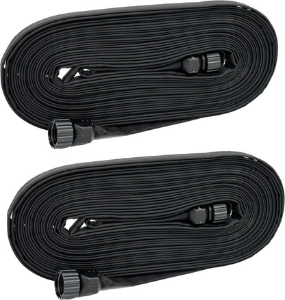75 Foot Flat Weeper Soaker Hose - Drip Irrigation - Double Layer Design - Saves 70% Water - Consistent Drip Entire Length of Hose - Includes 3 Pressure Reducing Discs (1)