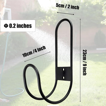 JAWULIJIA Garden Hose Holder Wall Mount Heavy Duty Hose Metal Hanger,Water Hose Holders for Outside,Ultimate Outdoor Hose Storage & Organizer Solution(1)