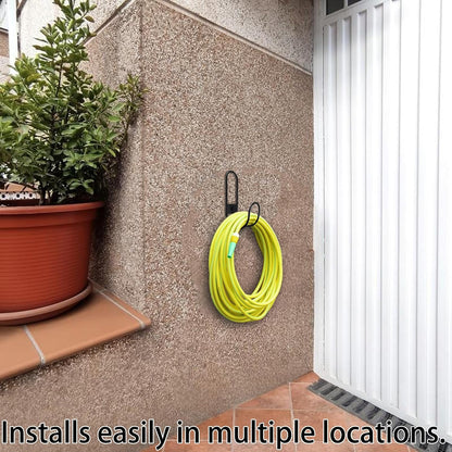 JAWULIJIA Garden Hose Holder Wall Mount Heavy Duty Hose Metal Hanger,Water Hose Holders for Outside,Ultimate Outdoor Hose Storage & Organizer Solution(1)