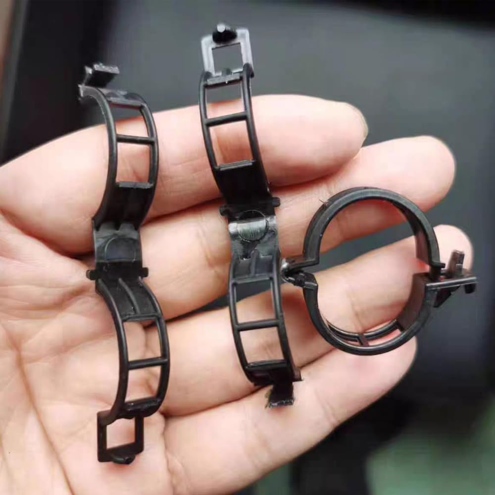Plant Clips for Climbing Plants, Tomato Clips for Climbing Plants - Reusable Plastic Trellis Clips for Outdoor Vine Support, Grape Tomato Vegetables (100pcs, Black)