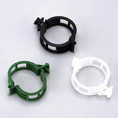 Plant Clips for Climbing Plants, Tomato Clips for Climbing Plants - Reusable Plastic Trellis Clips for Outdoor Vine Support, Grape Tomato Vegetables (100pcs, Black)