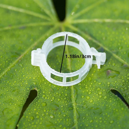 Plant Clips for Climbing Plants, Tomato Clips for Climbing Plants - Reusable Plastic Trellis Clips for Outdoor Vine Support, Grape Tomato Vegetables (100pcs, Black)