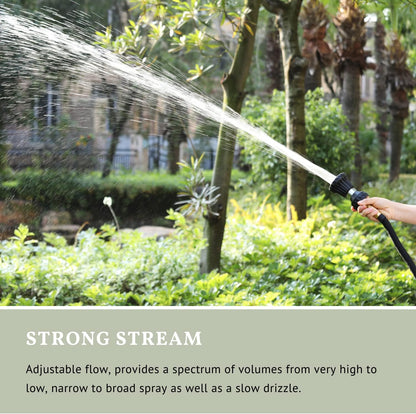 Garden Hose Nozzle, Fireman Style Hose Nozzle, Heavy Duty Brass Hose Nozzle, Leak Proof & Best High-Pressure Sprayer for Plants Watering, Car Washing, Pet Washing, etc. (blue)