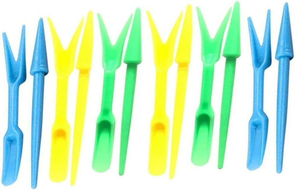 6 Sets Multicolor Planting Seedlings Dibber Widger Garden Tool Plastic Widger Seed Seedlings Dibber Sowing Digging Tool Garden Tool Sets Transplanting Planting Tool