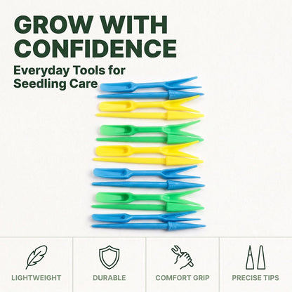 6 Sets Multicolor Planting Seedlings Dibber Widger Garden Tool Plastic Widger Seed Seedlings Dibber Sowing Digging Tool Garden Tool Sets Transplanting Planting Tool